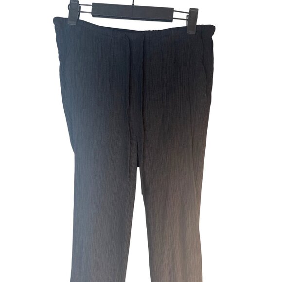 2/$30 ZARA Black Small High-Rise Crinkle Flare Pants - Picture 6 of 13